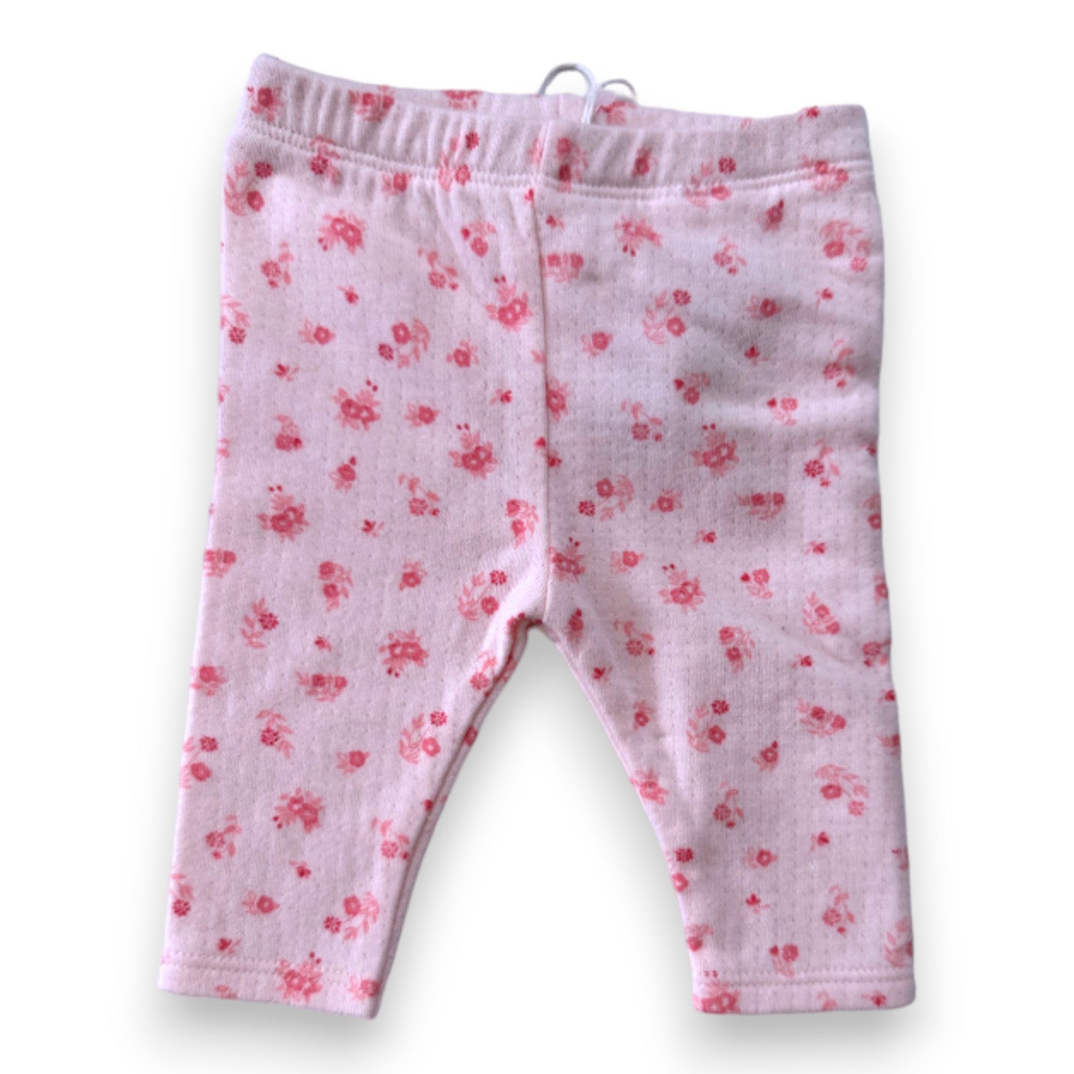 CARREMENT BEAU - Legging rose à fleurs - 1 mois