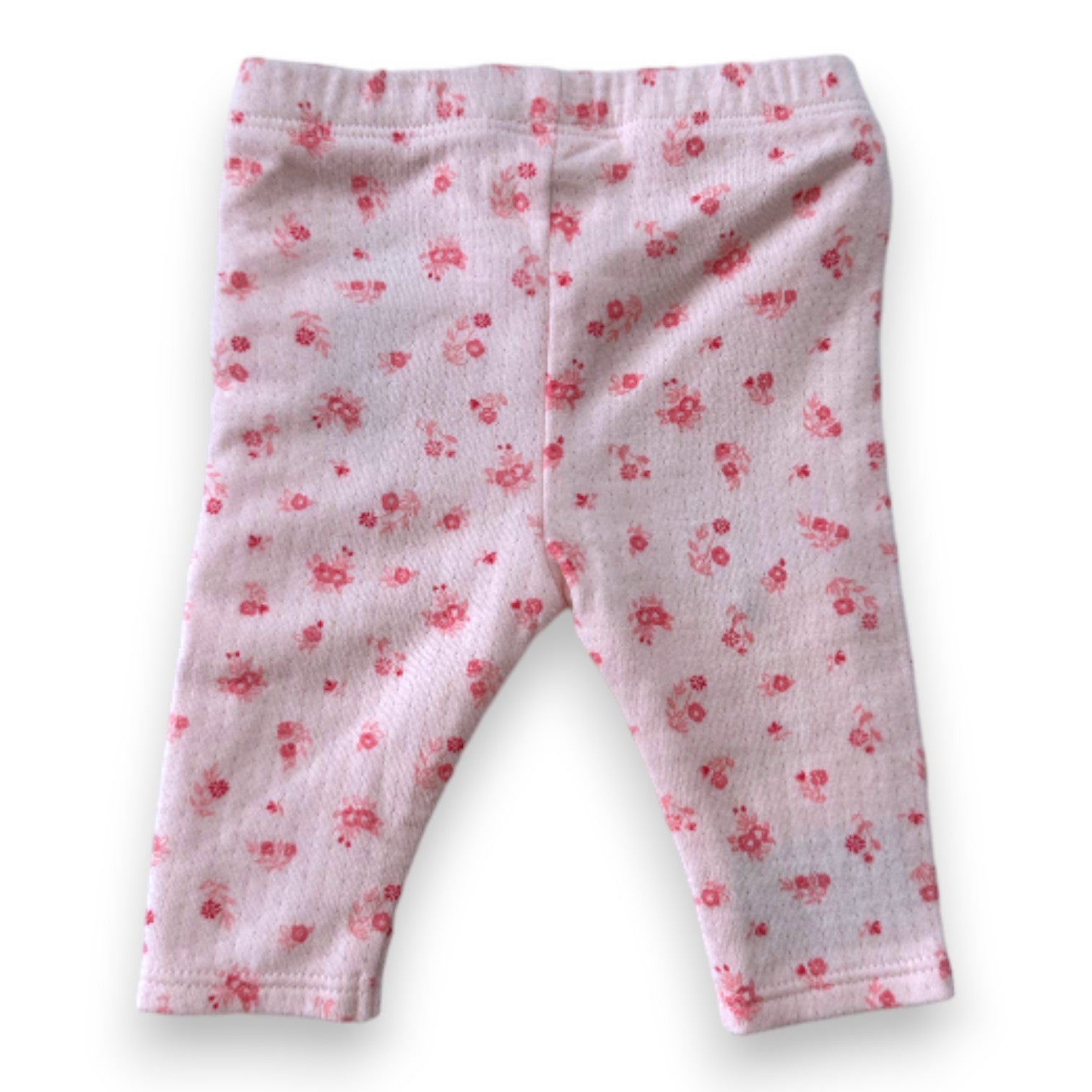 CARREMENT BEAU - Legging rose à fleurs - 1 mois