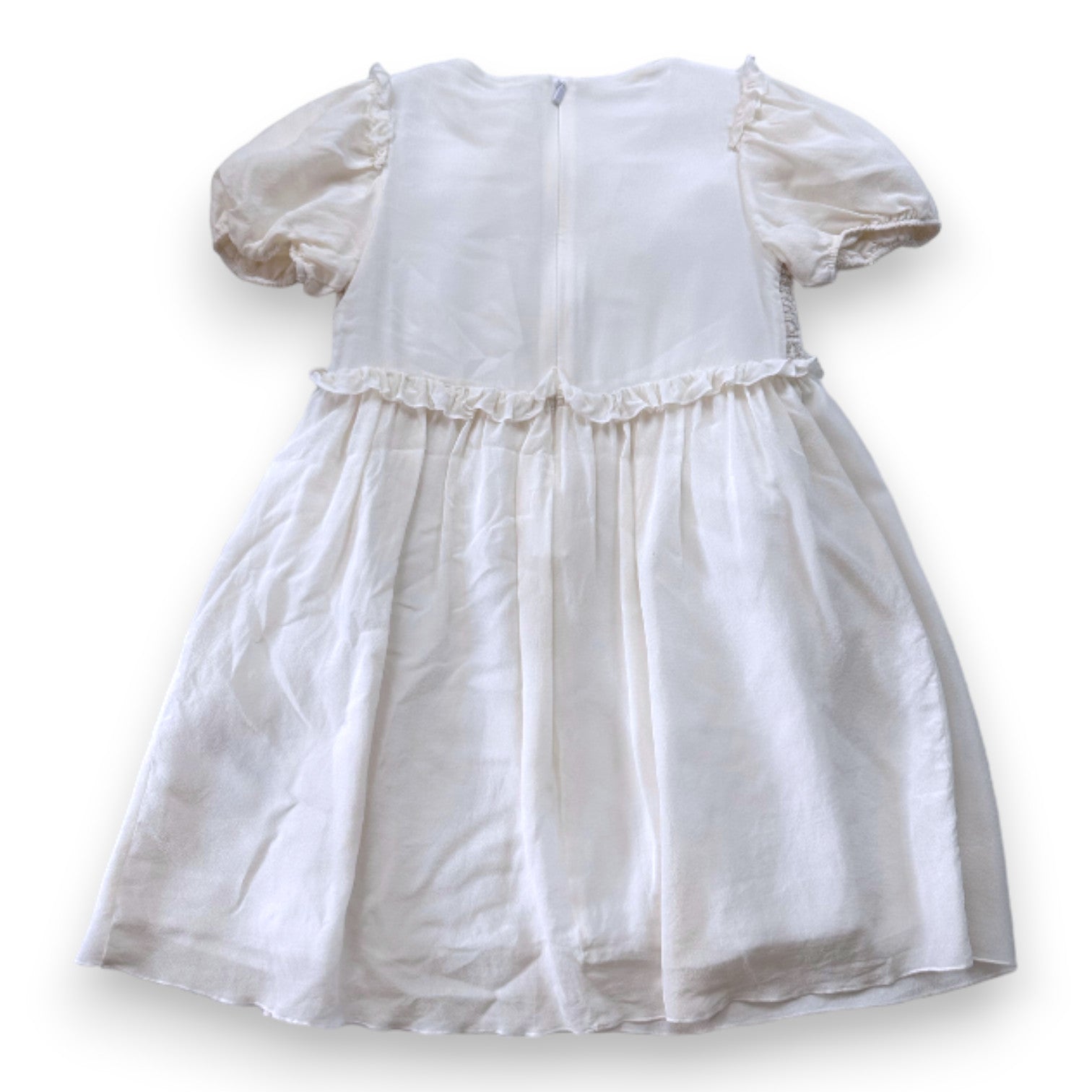 GIVENCHY - Robe blanche en soie - 8 ans