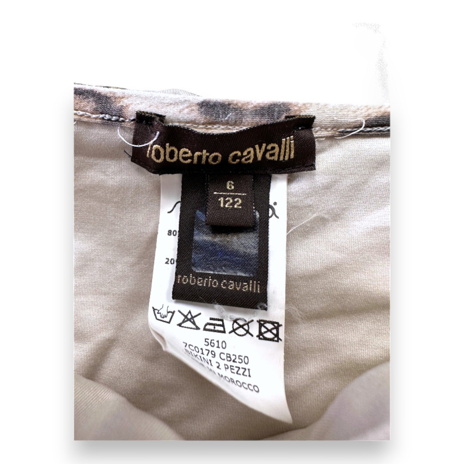 ROBERTO CAVALLI - Maillot de bain 2 pièces à motifs marrons - 6 ans