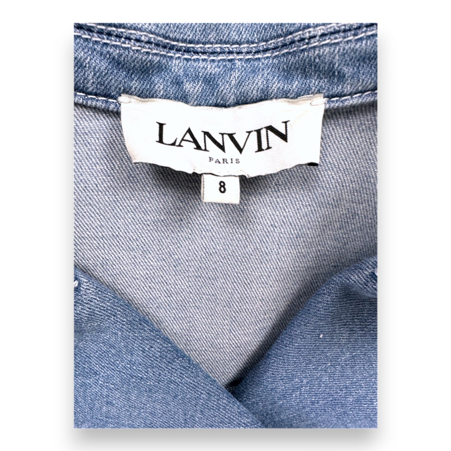 LANVIN - Veste en jean bleue - 8 ans