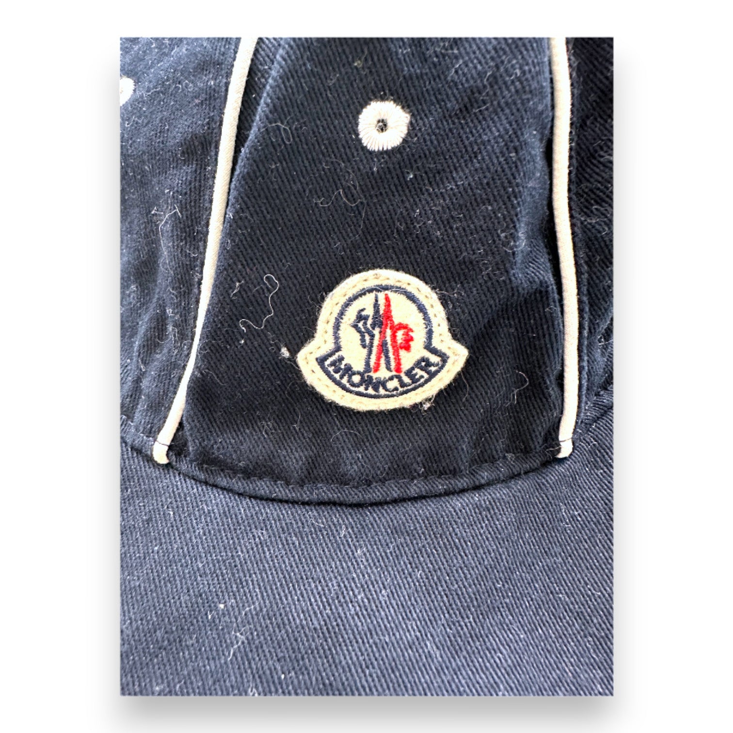 MONCLER - Casquette bleu marine - 6 mois