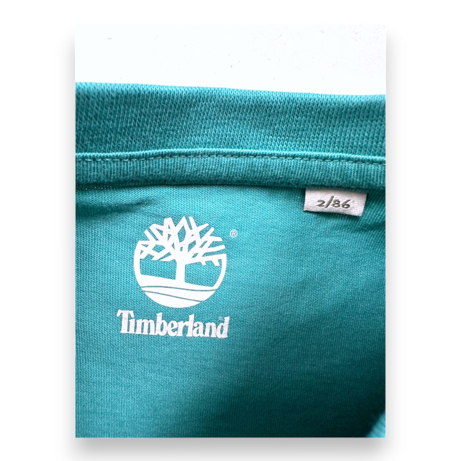 TIMBERLAND - T-shirt bleu avec imprimé - 2 ans