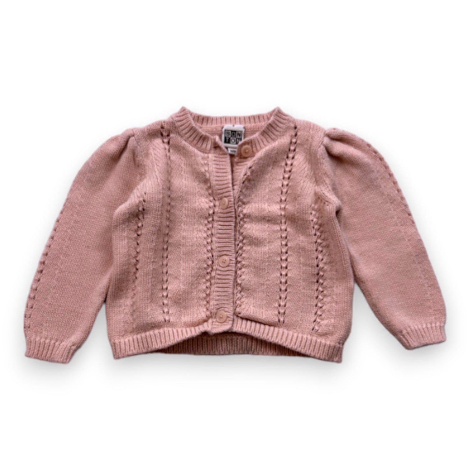 BONTON - Cardigan rose - 18 mois