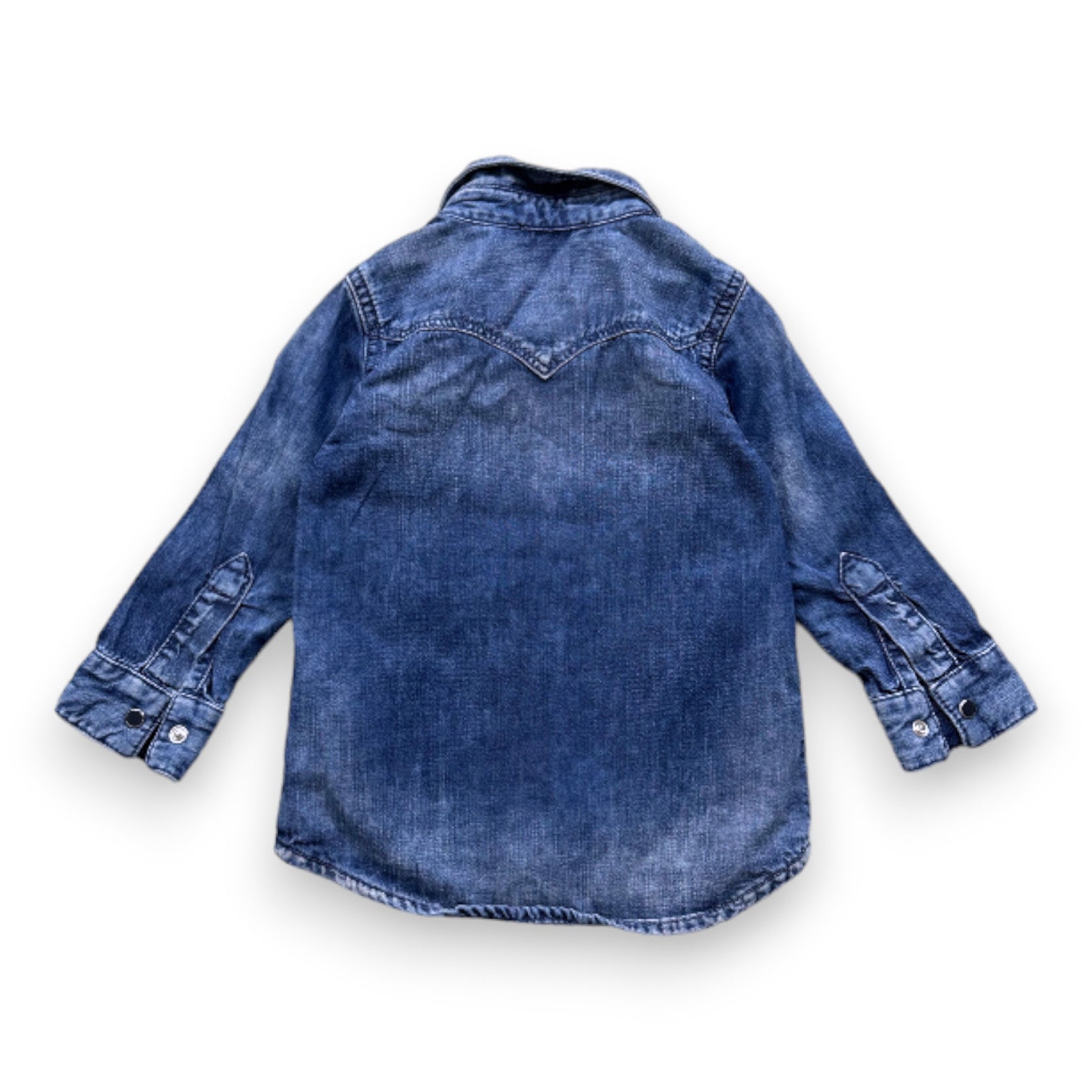 DIESEL - Chemise bleue en jean - 12 mois