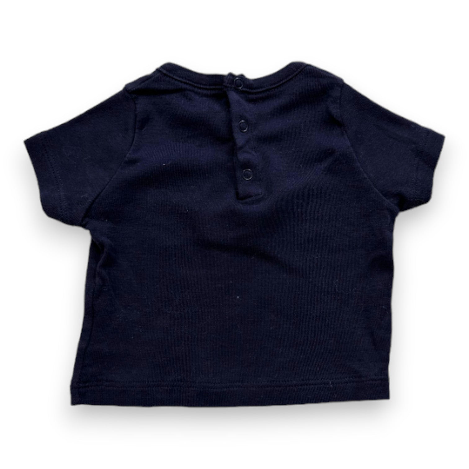 PETIT BATEAU - T-shirt à manches courtes bleu marine - 3 mois