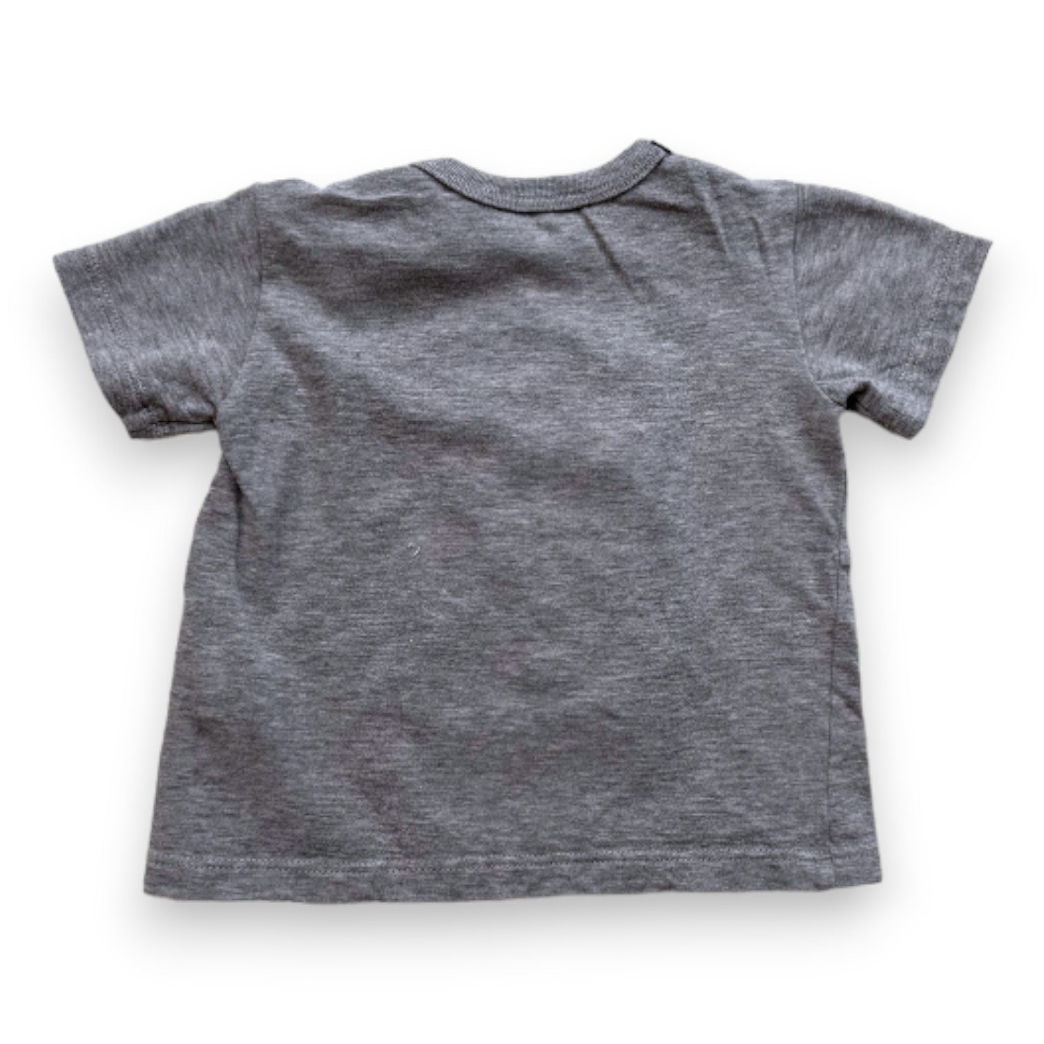 DOLCE & GABBANA - T-shirt gris à manches courtes avec broderies - 6 mois