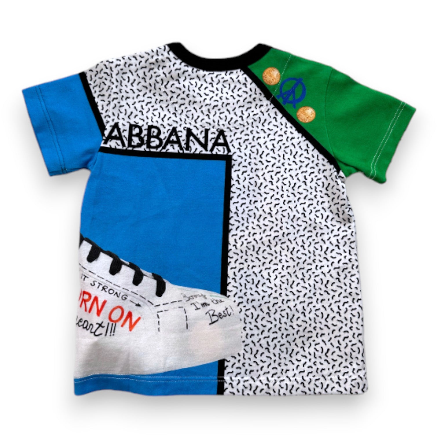 DOLCE & GABBANA - T-shirt multicolore avec imprimés - 6 mois