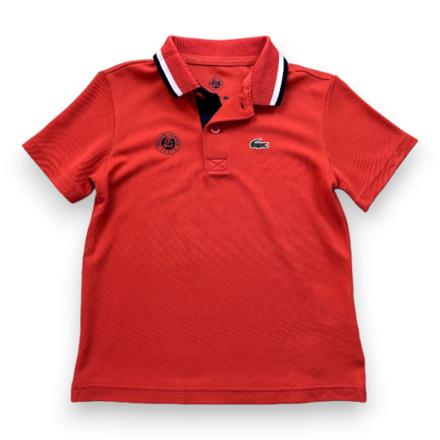 LACOSTE - Polo rouge à manches courtes - 4 ans