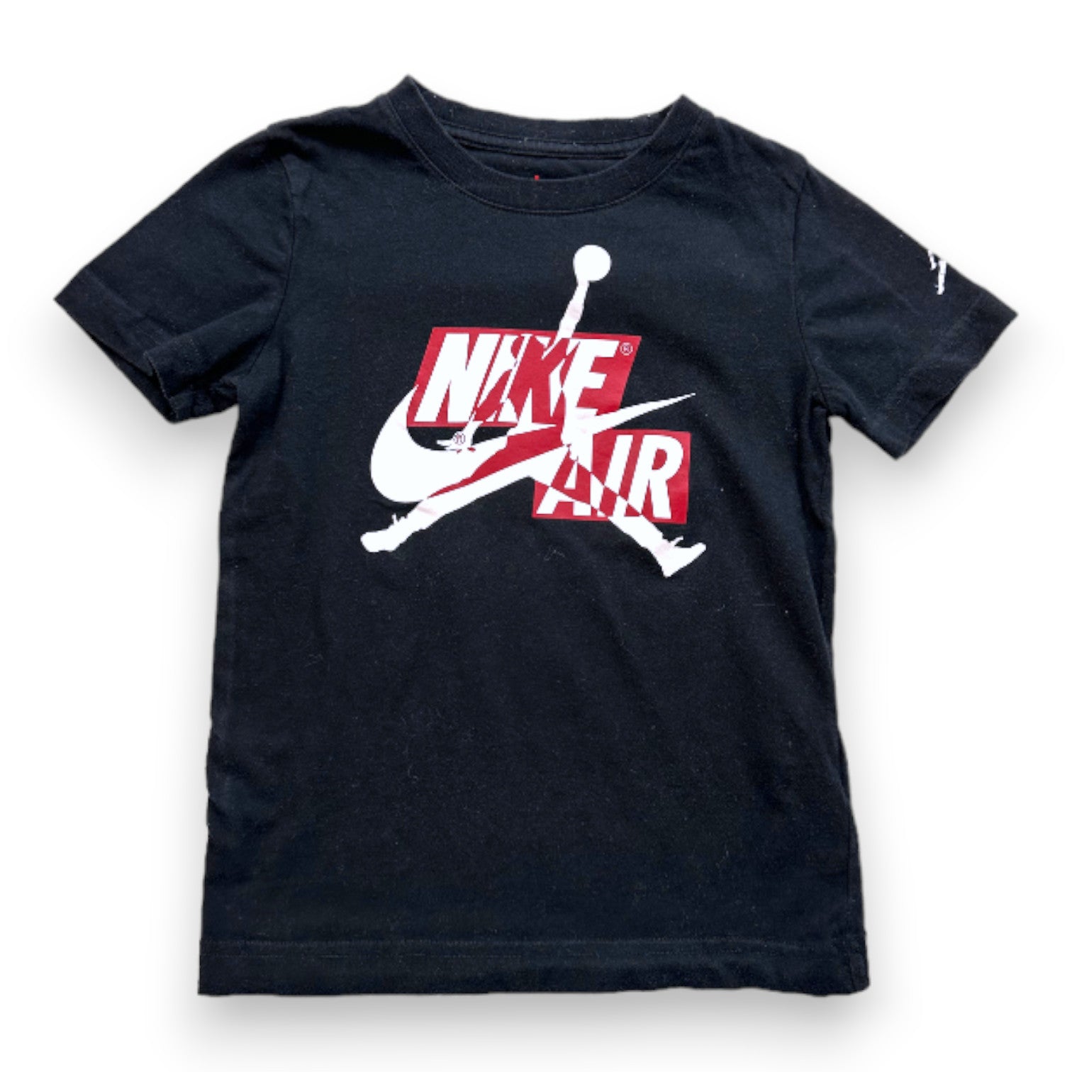 JORDAN - T-shirt noir à manches courtes avec imprimé - 4 ans