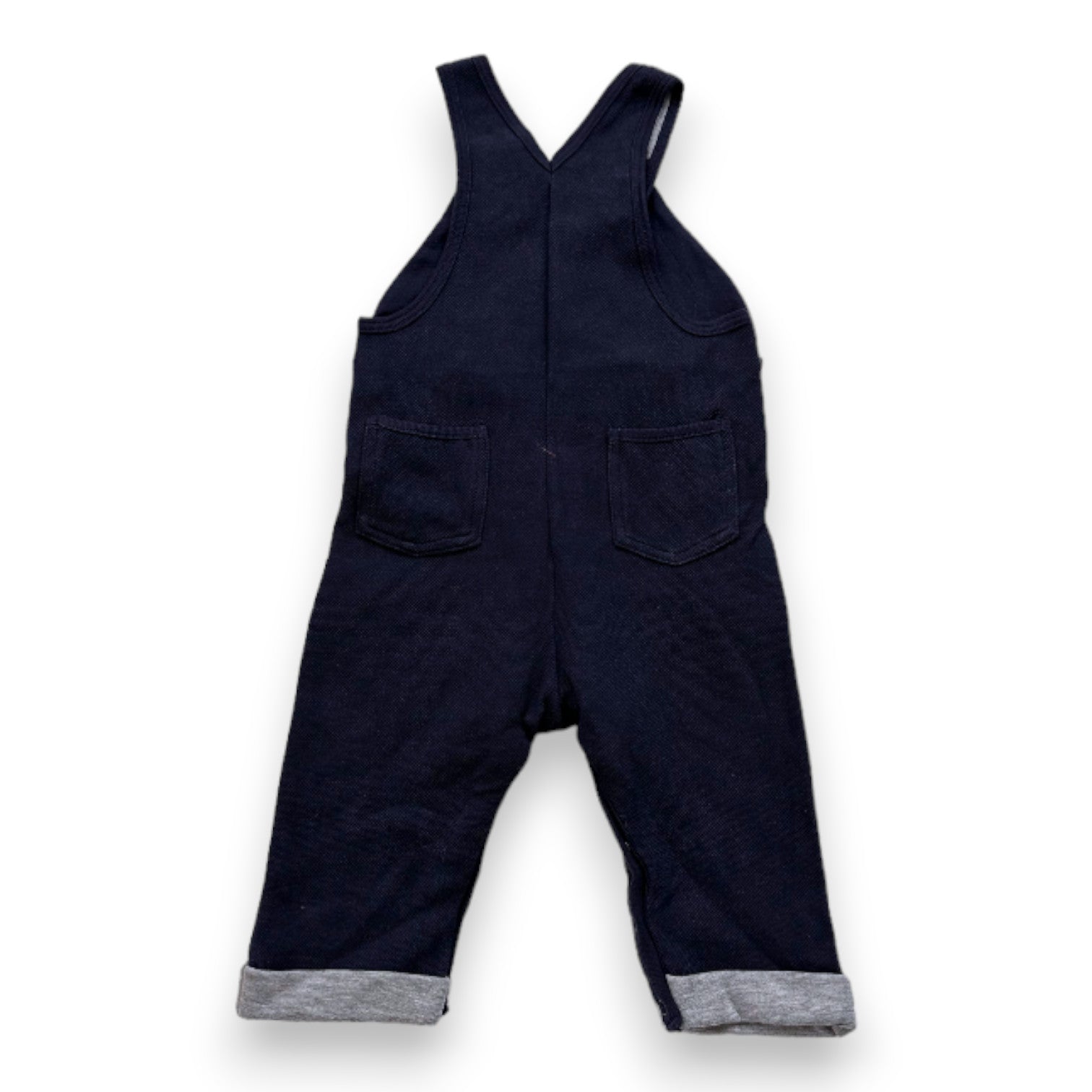 PETIT BATEAU - Salopette bleu marine - 12 mois