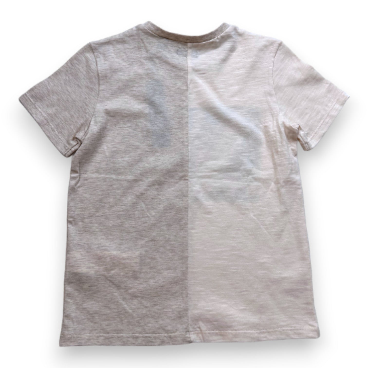 IKKS - T-shirt à manches courtes beige avec imprimés neuf - 6 ans