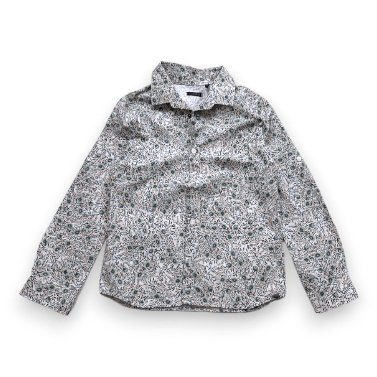 IKKS - Chemise blanche à fleurs - 6 ans