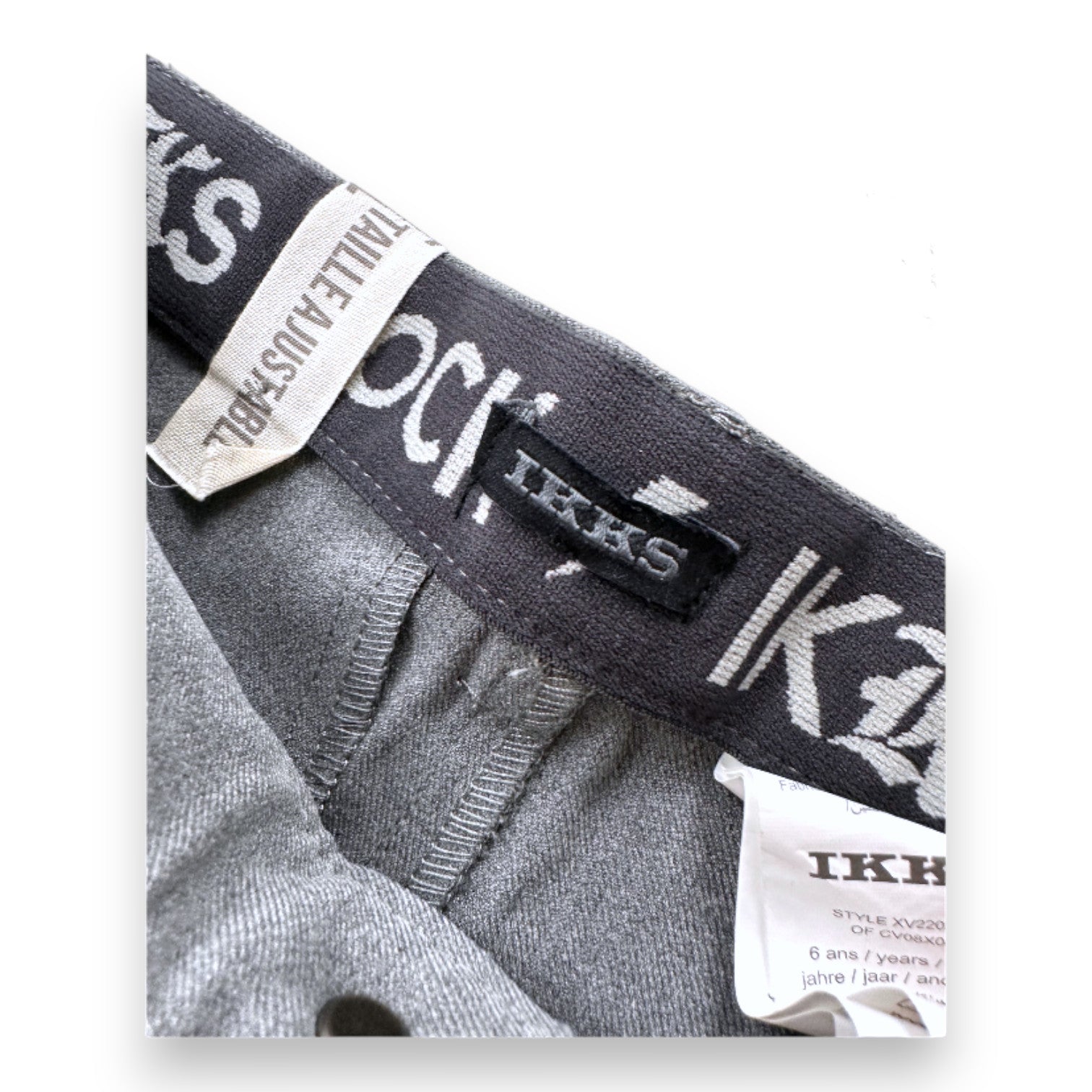 IKKS - Pantalon gris ceintré - 6 ans