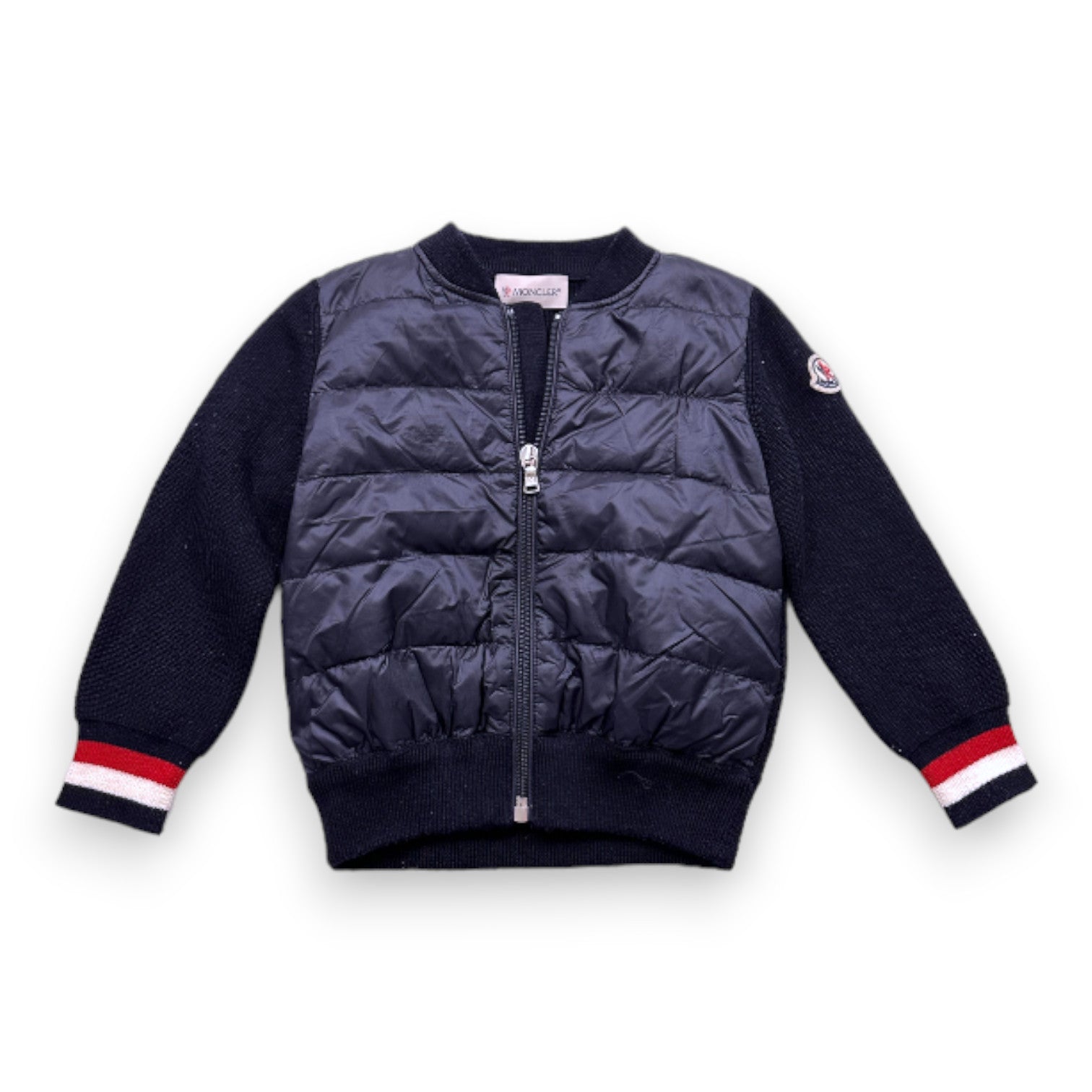 MONCLER - Veste bimatière noire - 2 ans