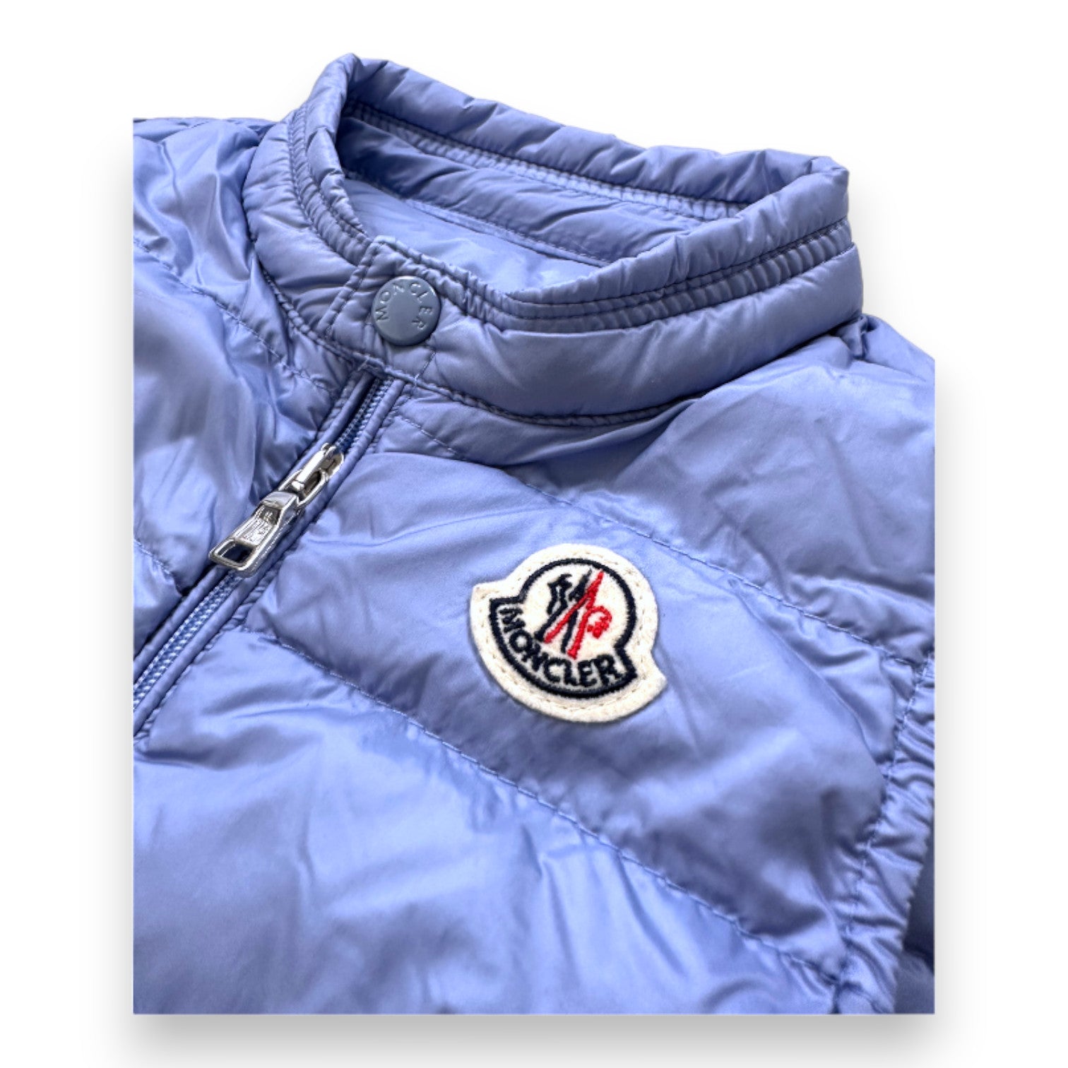 MONCLER - Doudoune sans manches bleu ciel - 9 mois