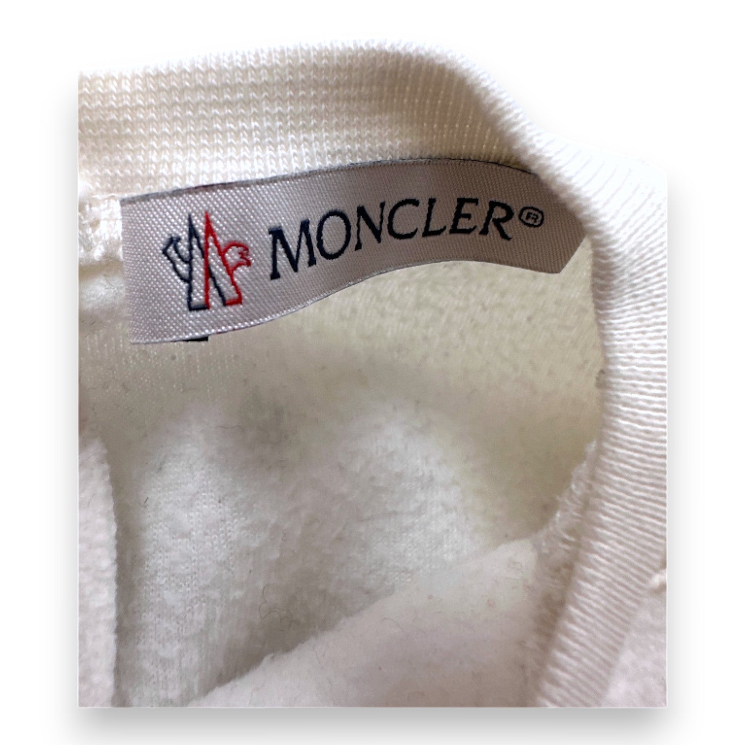 MONCLER - Combinaison blanche en polaire - 6 mois