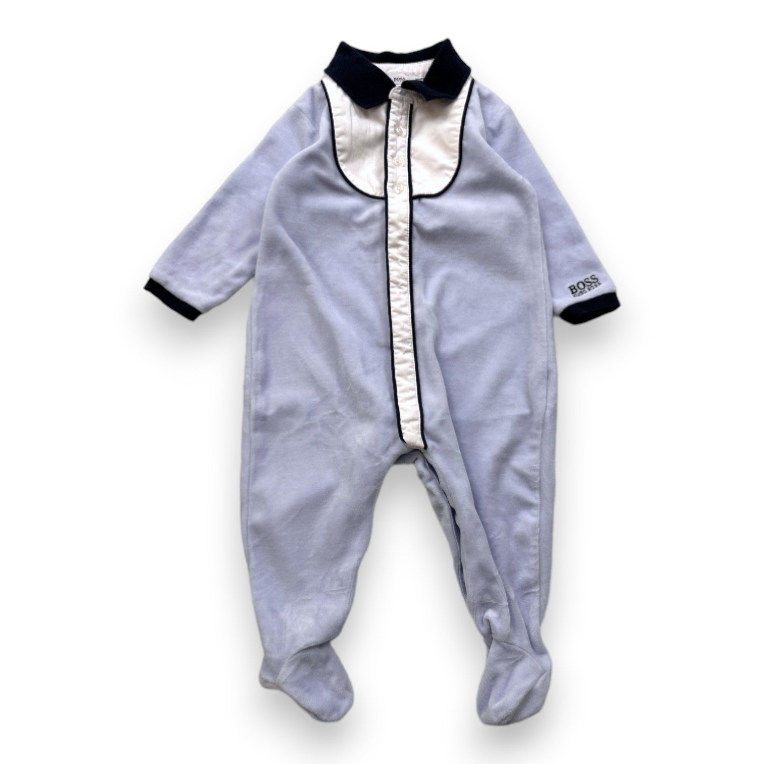 HUGO BOSS - Pyjama bleu et blanc - 12 mois