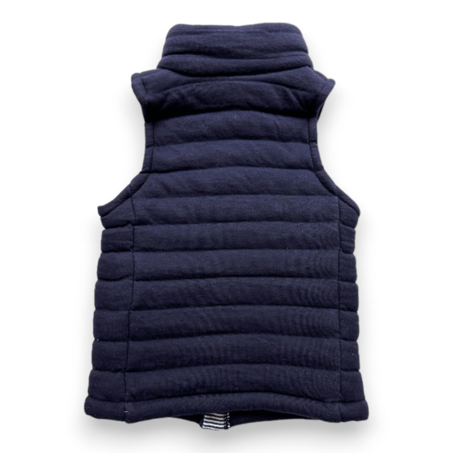 PETIT BATEAU - Veste bleu marine sans manches - 3 ans