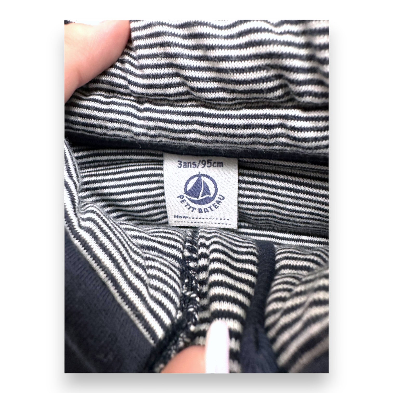 PETIT BATEAU - Veste bleu marine sans manches - 3 ans