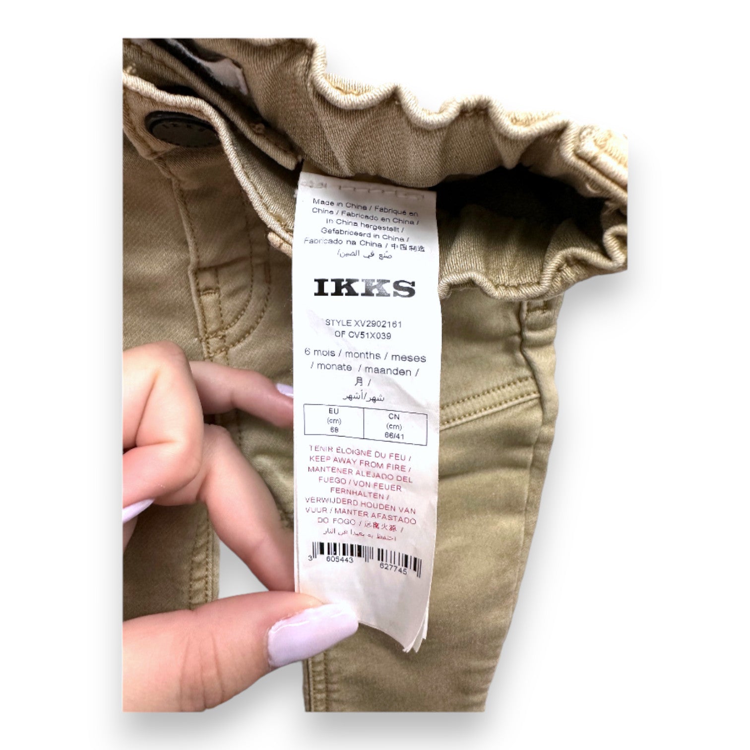 IKKS - Jean beige - 6 mois