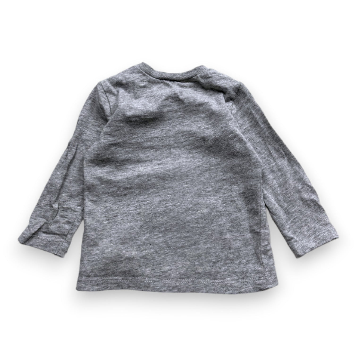 IKKS - T-shirt gris à manches longues avec imprimé - 6 mois