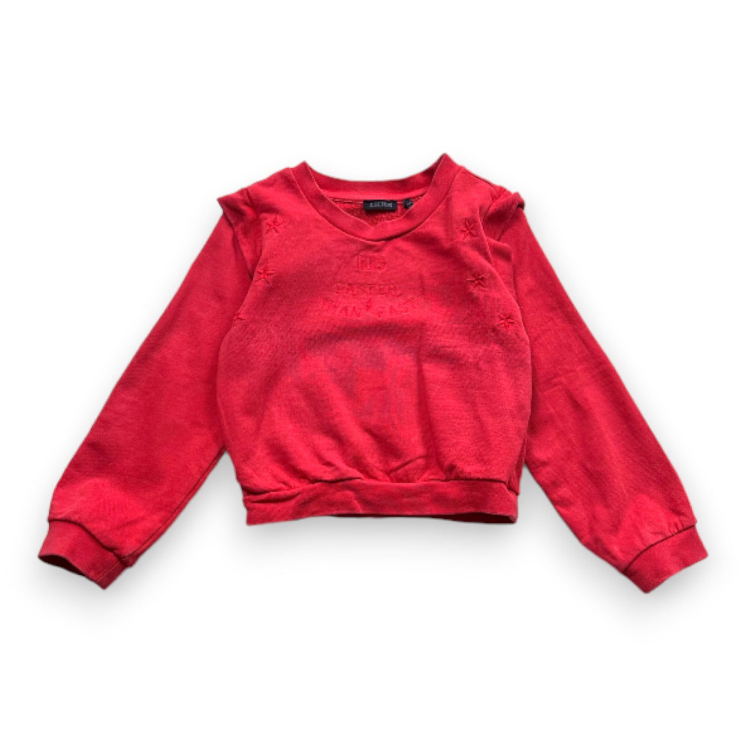 IKKS - Sweat rouge avec broderies - 4 ans