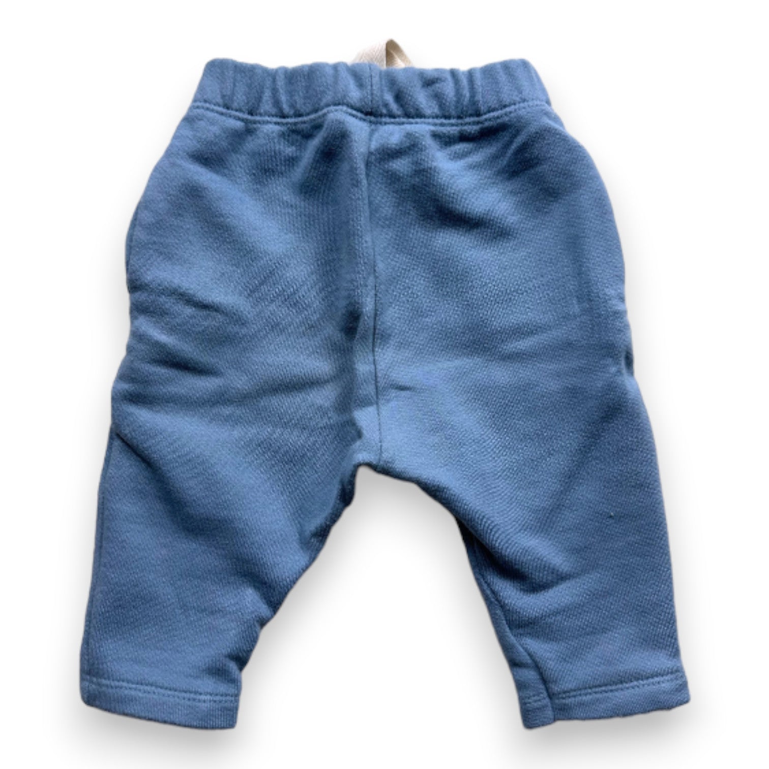 PETIT BATEAU - Pantalon bleu effet jogging - 3 mois