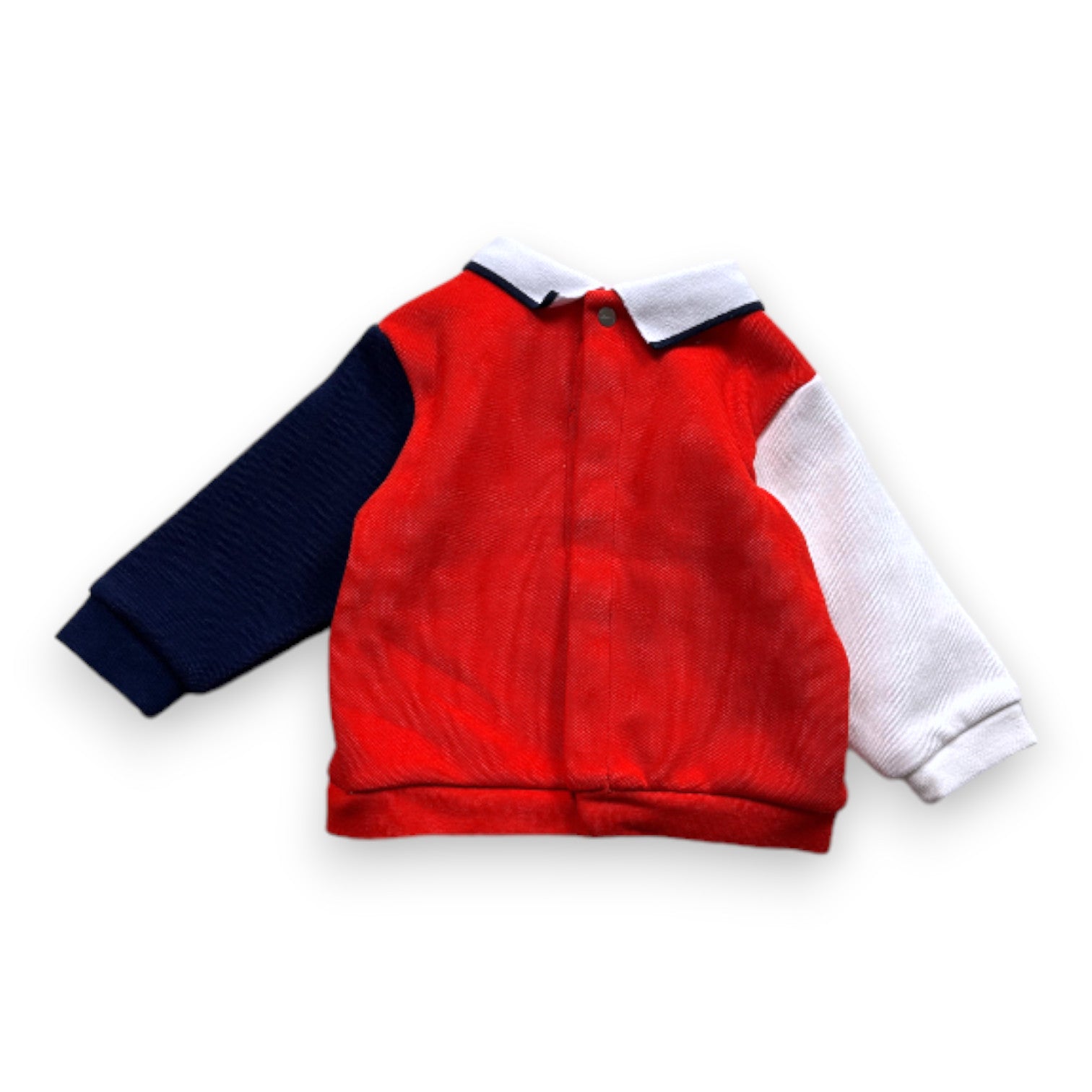 JACADI - Sweat bleu blanc et rouge - 6 mois