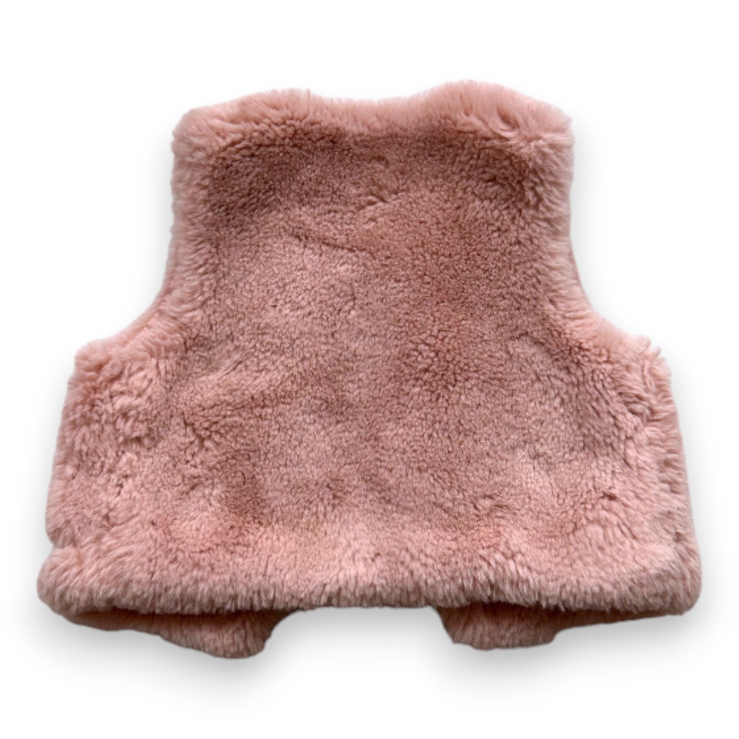 TARTINE & CHOCOLAT - Gilet sans manches rose en fourrure - 3 mois