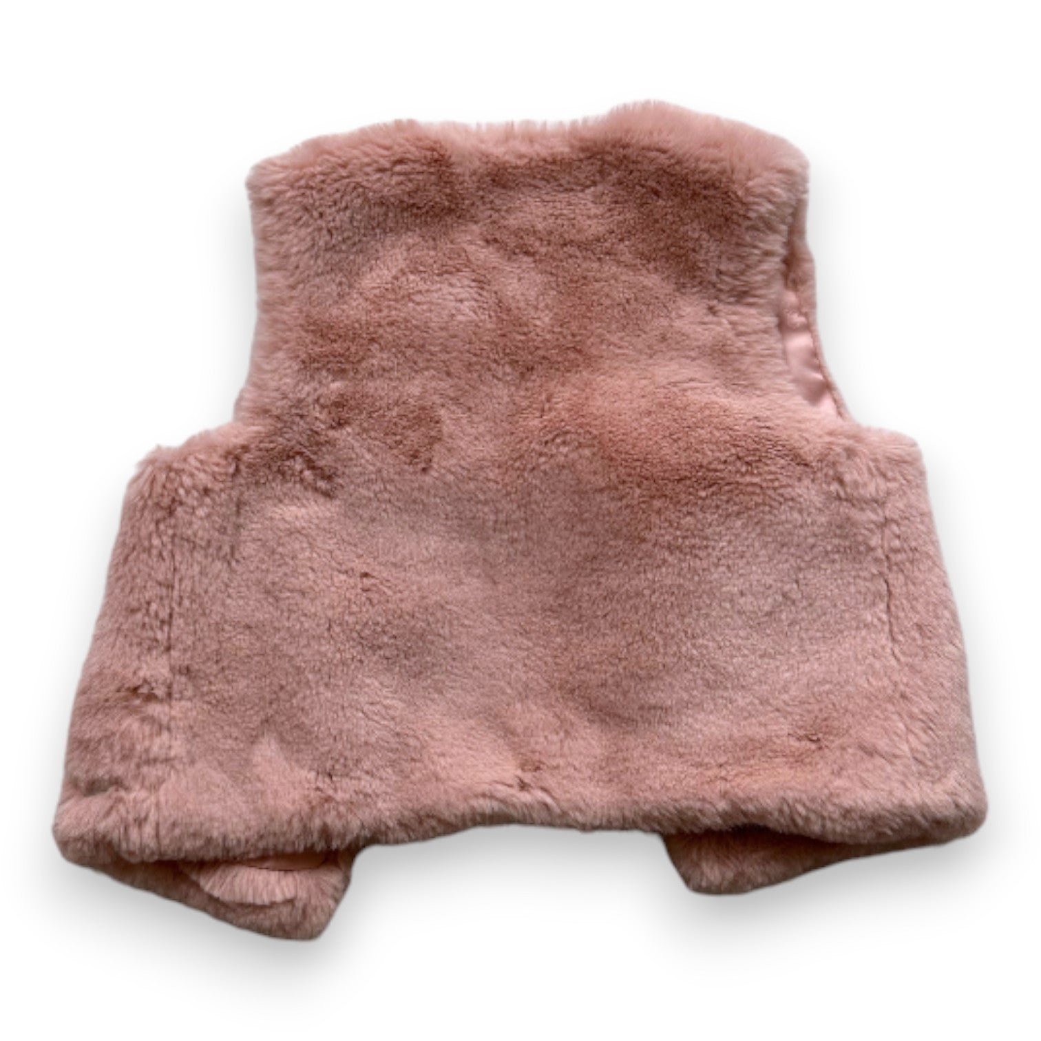 TARTINE & CHOCOLAT - Gilet sans manches rose en fourrure - 18 mois