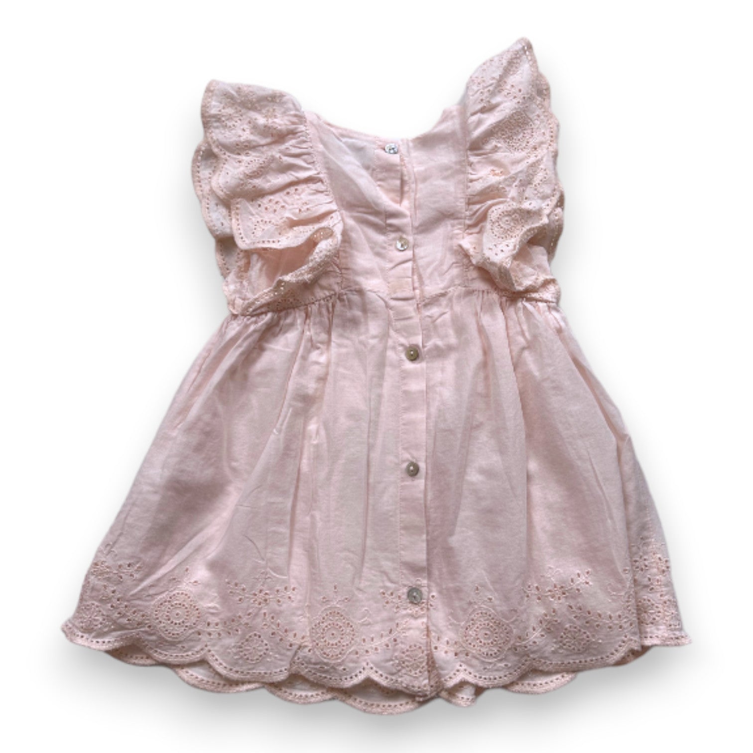 TARTINE & CHOCOLAT - Robe rose avec broderies - 2 ans