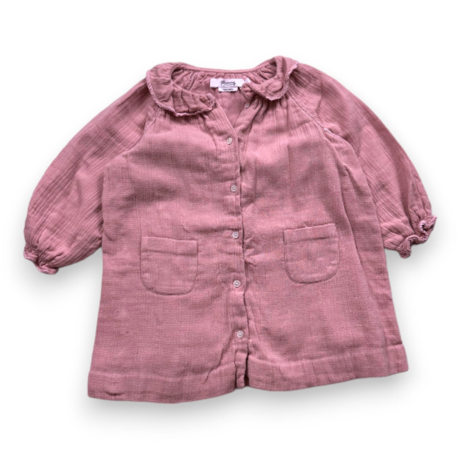 BONPOINT - Robe chemise rose - 2 ans