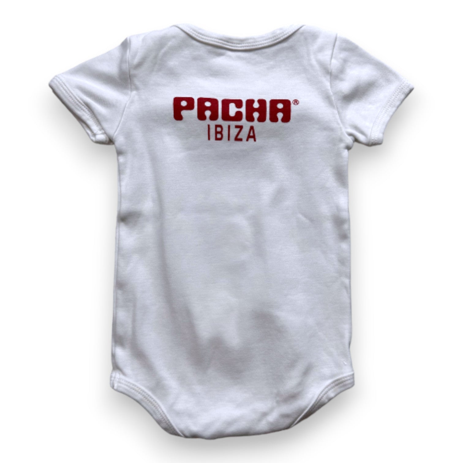 PACHA - Body blanc avec imprimé cerise - 6 mois