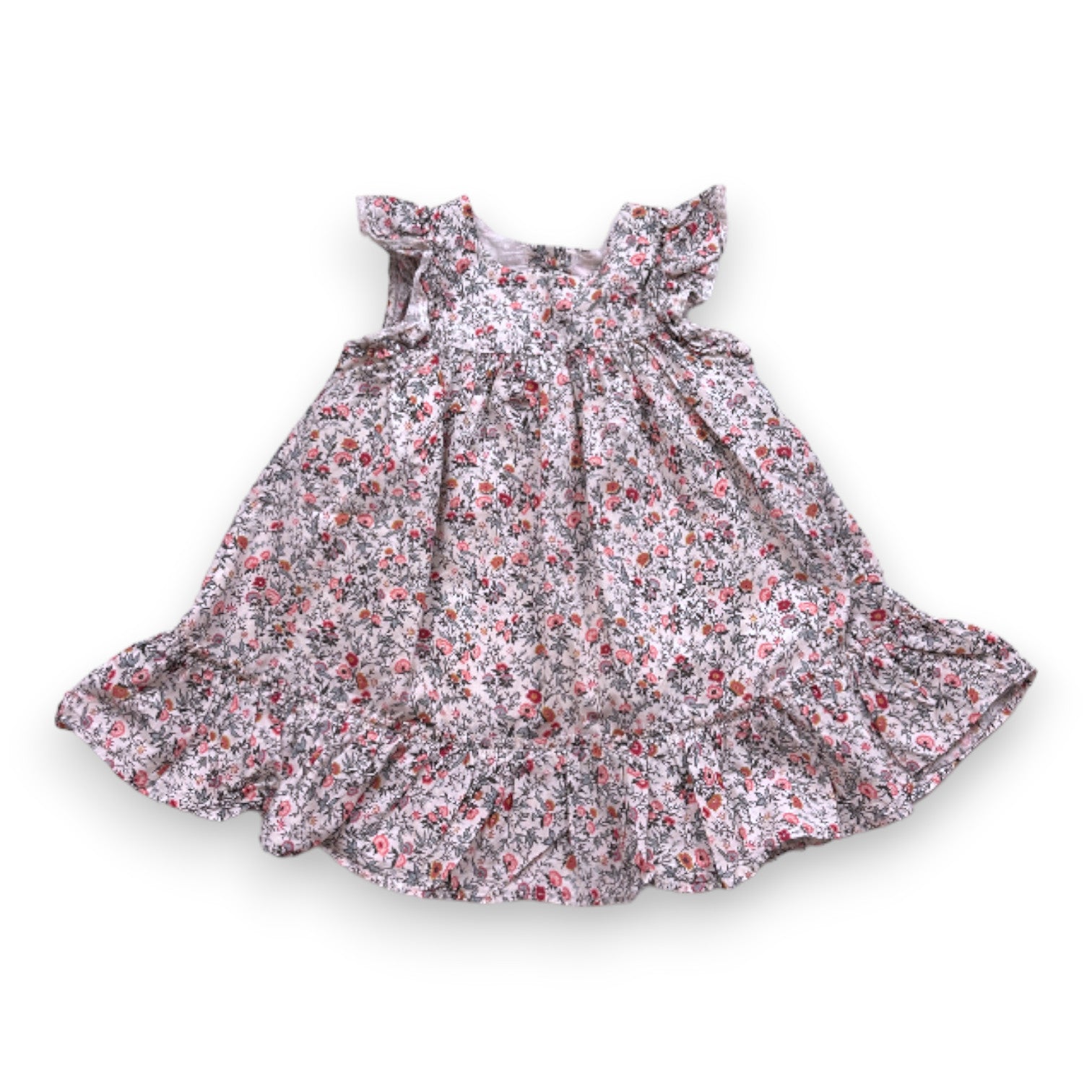 TARTINE & CHOCOLAT - Robe blanche à fleurs - 2 ans