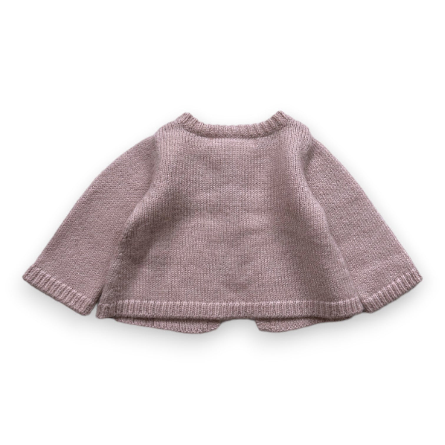 BONPOINT - Cardigan rose en alpaga - 3 mois