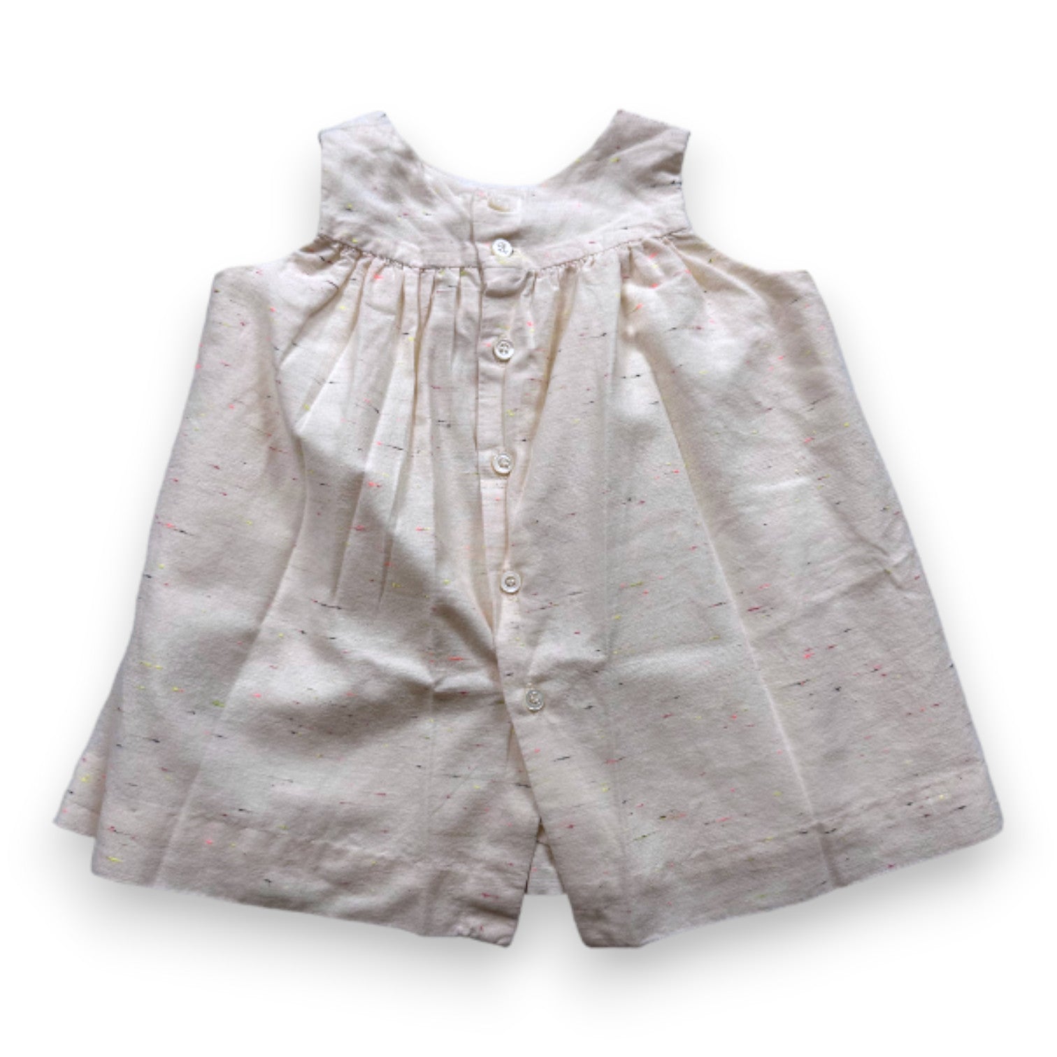 BONPOINT - Robe beige avec broderies - 6 mois