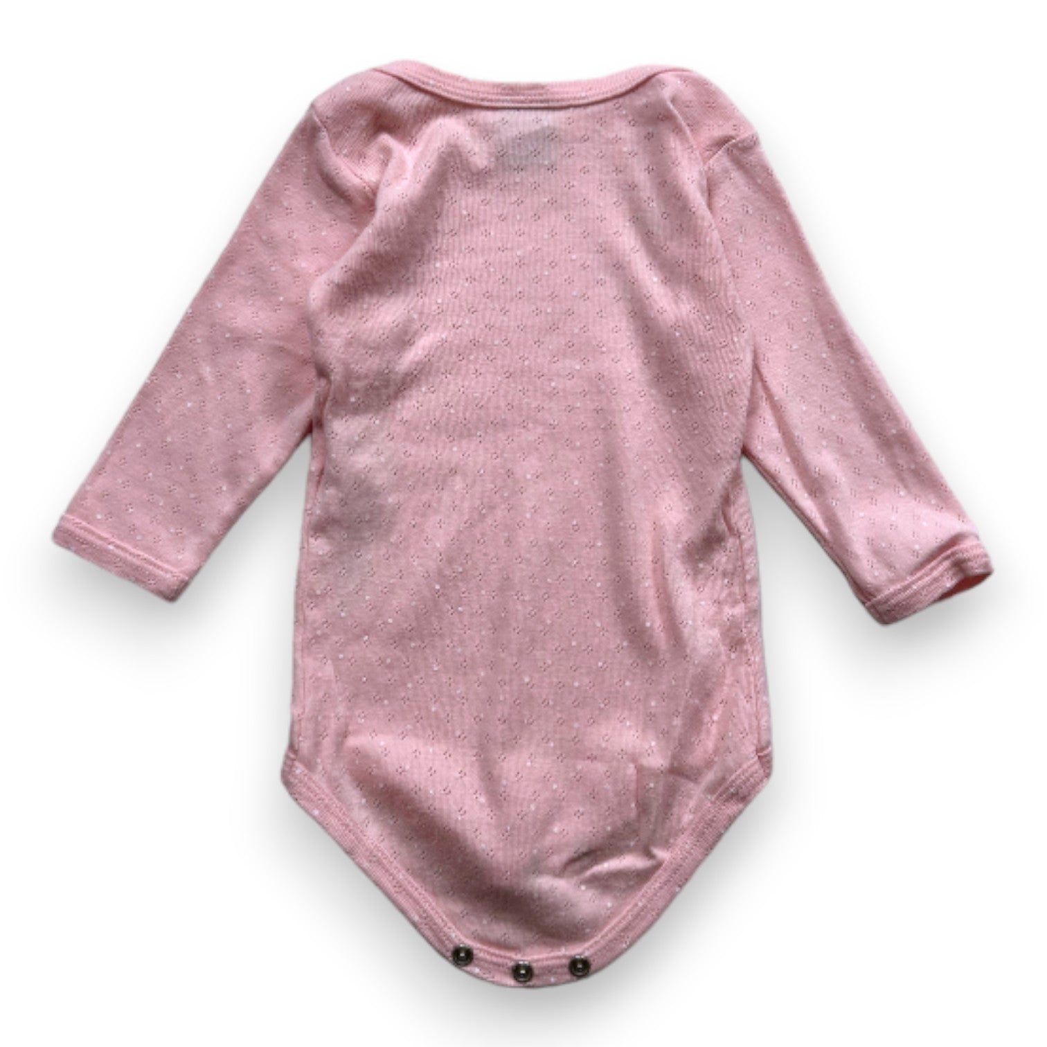 PETIT BATEAU - Body rose à pois blancs - 6 mois