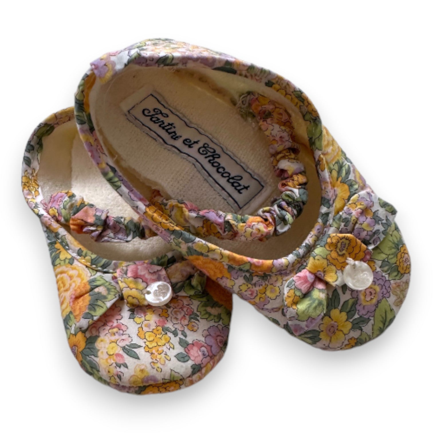 TARTINE & CHOCOLAT - Chaussons à fleurs multicolores - 20