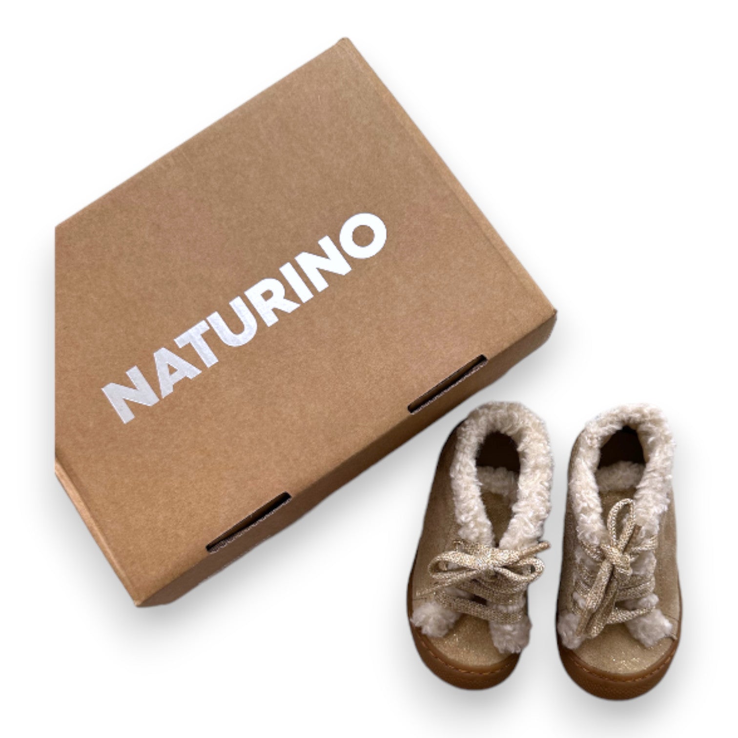 NATURINO - Baskets dorés avec fourrure - 19