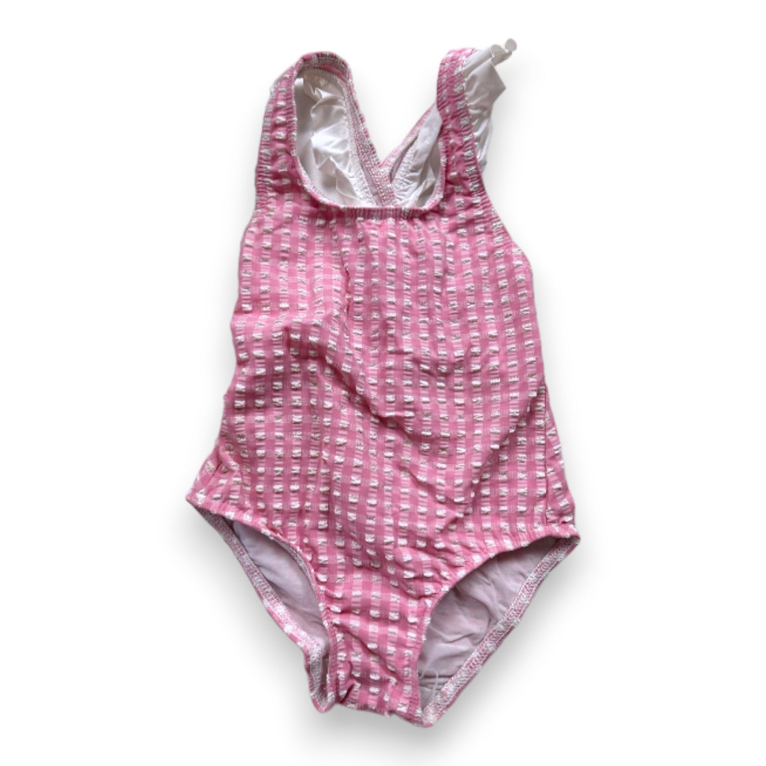 KIWI - Maillot de bain 1 pièce vichy rose et blanc - 2 ans