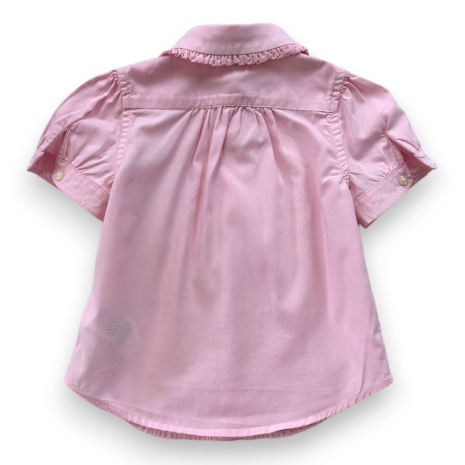 RALPH LAUREN - Chemise rose à manches courtes - 2 ans