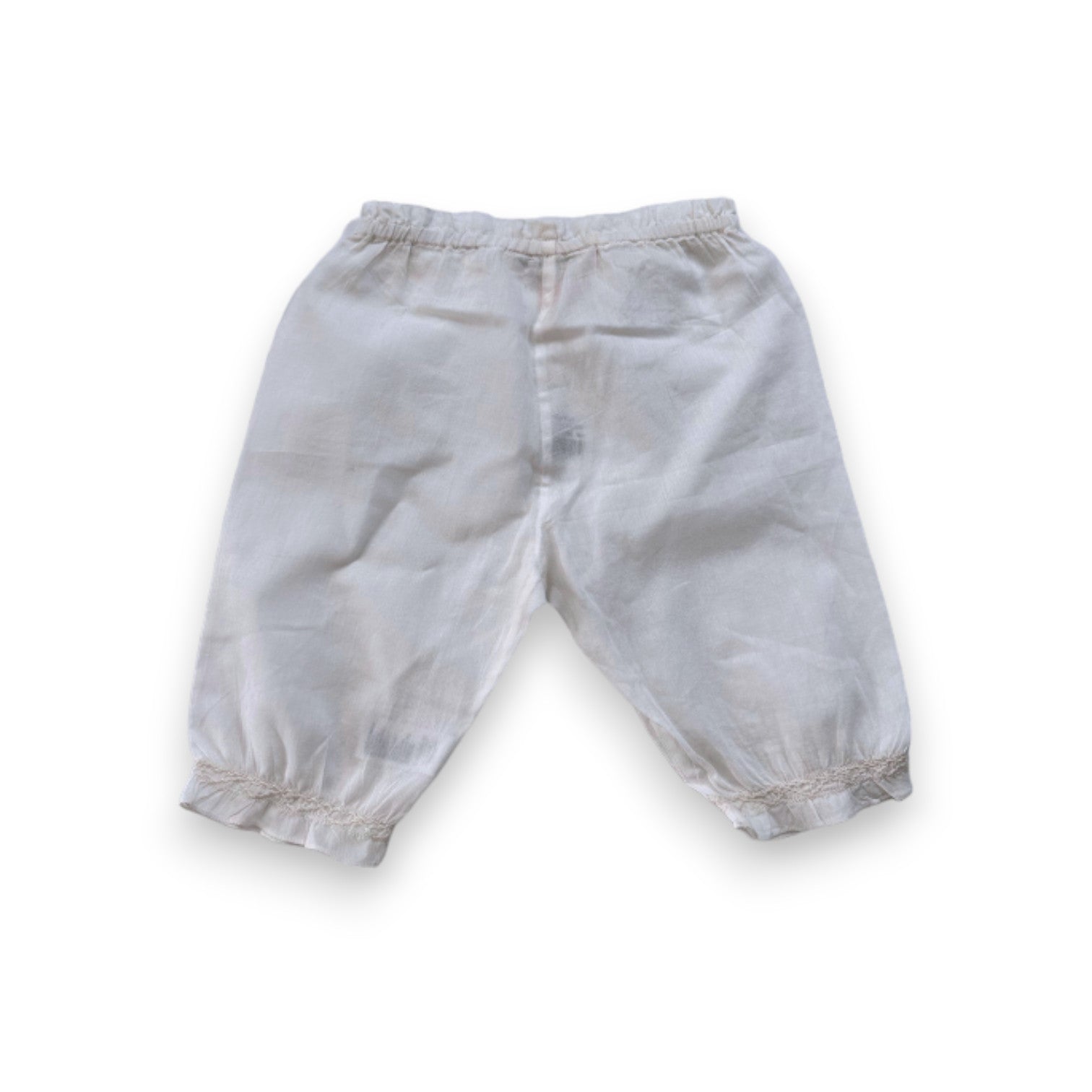 BONPOINT - Pantalon léger blanc neuf - 6 mois