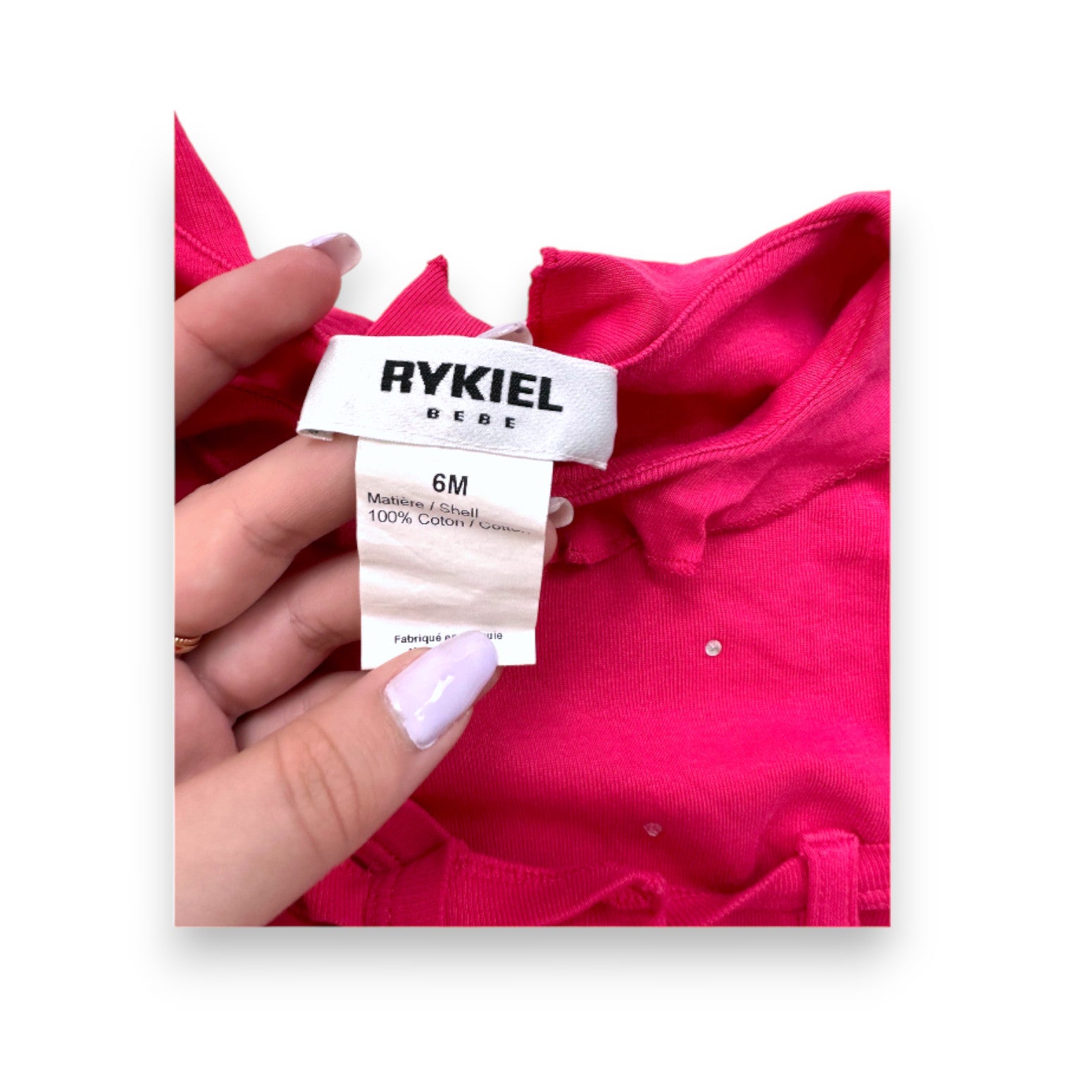 RYKIEL - Combi-short rose - 6 mois