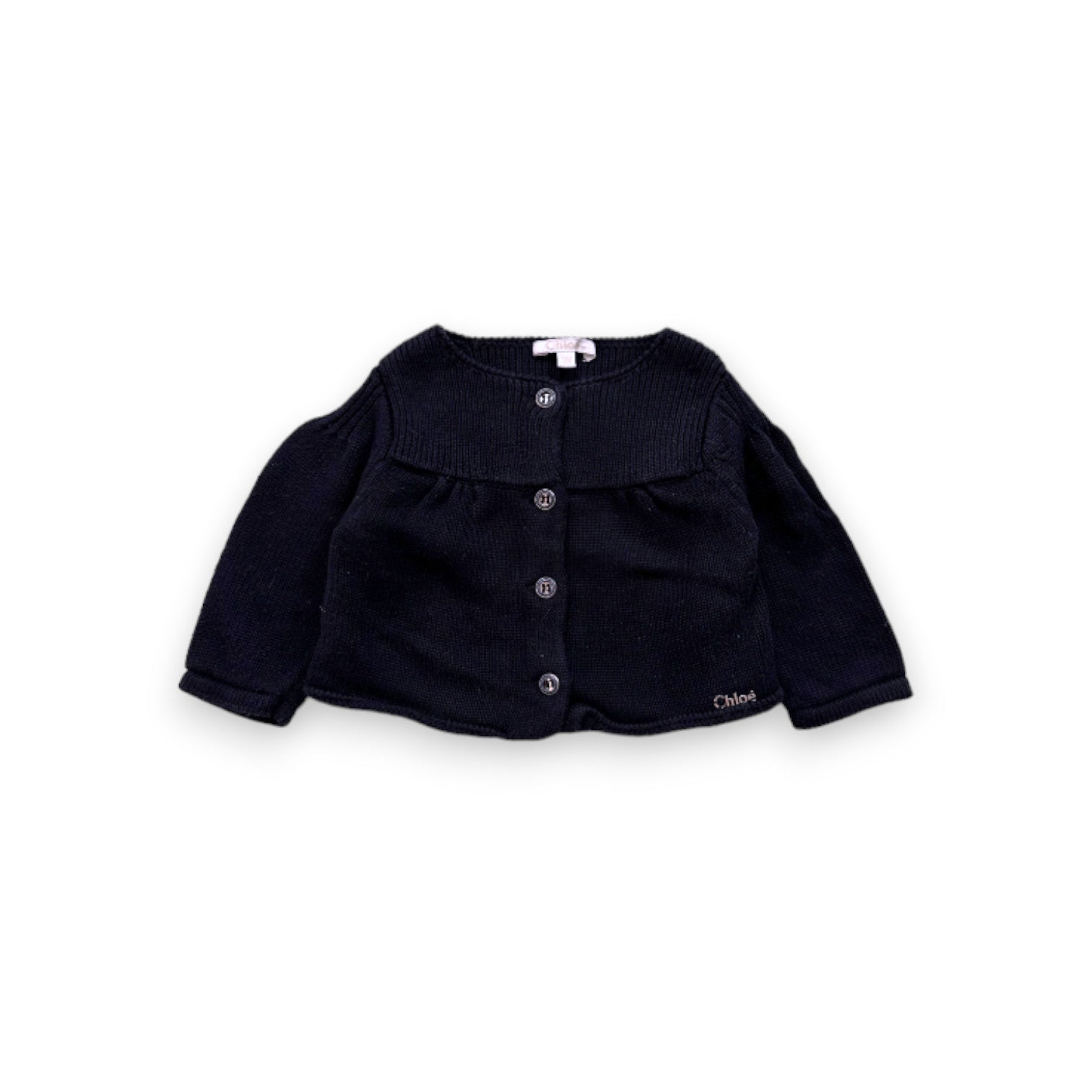 CHLOE - Cardigan noir - 3 mois