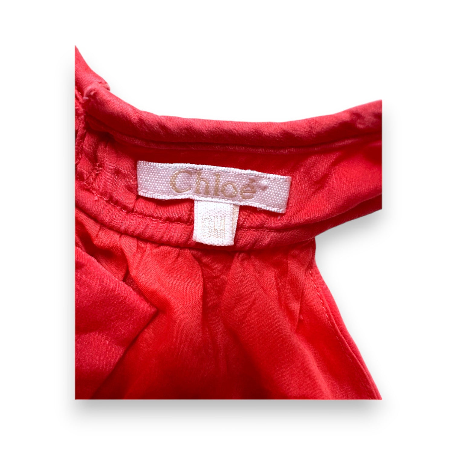 CHLOE - Robe rose en soie - 6 mois