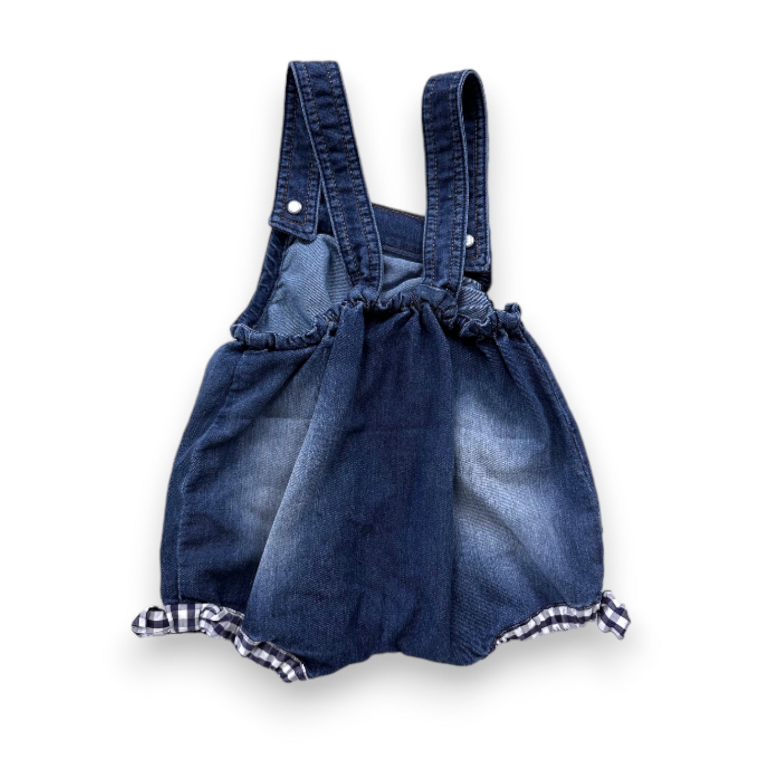 DOLCE & GABBANA - Combi-short bleue en jean - 3 mois