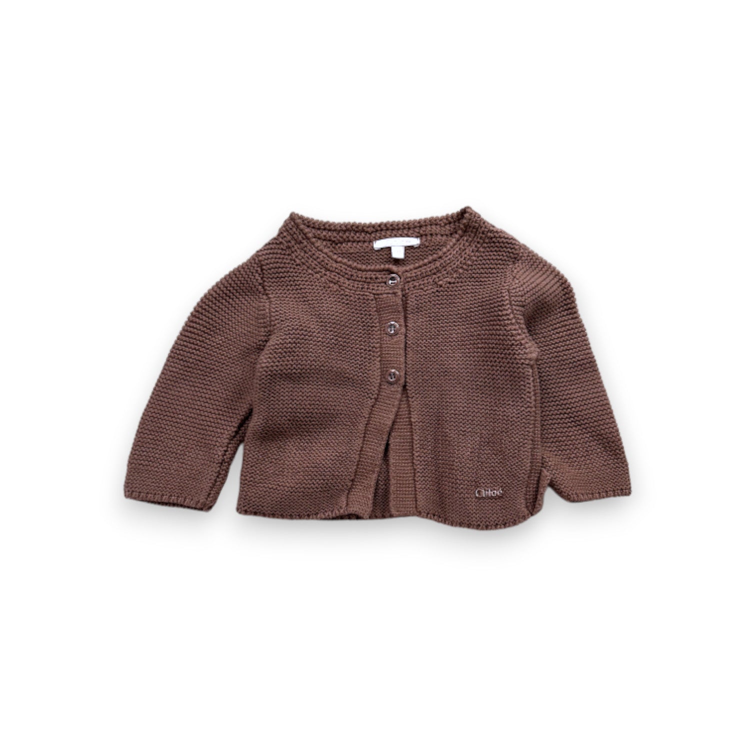 CHLOE - Cardigan marron - 3 mois