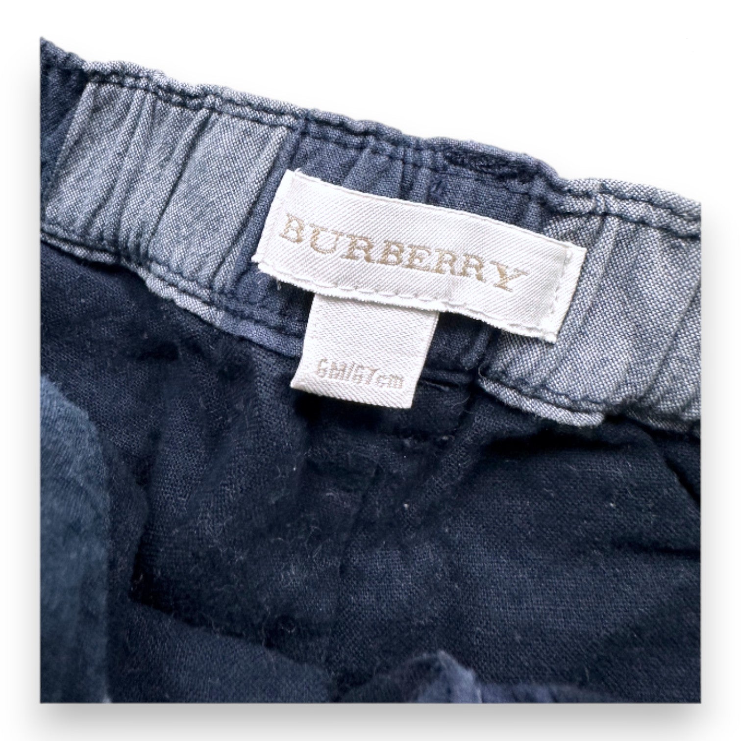 BURBERRY - Pantalon bleu - 6 mois