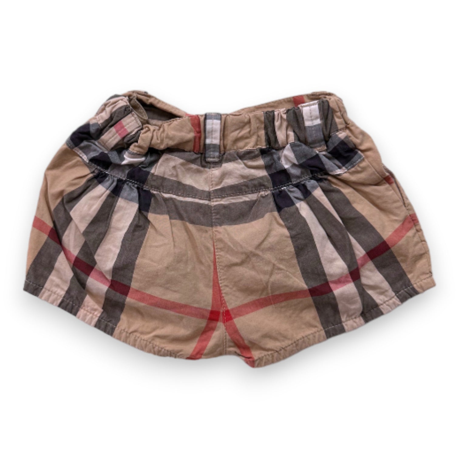 BURBERRY - Short beige imprimé check burberry - 6 mois